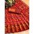 Red Colour Cotton Printed Saree With Blouse Piece