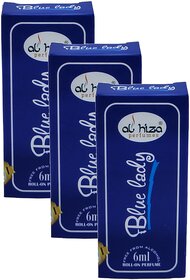 Al Hiza Blue Lady Roll On Perfume 6ml Pack of 3