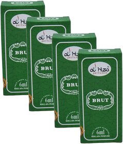 Al Hiza Brut Roll On Perfume 6ml Pack of 4