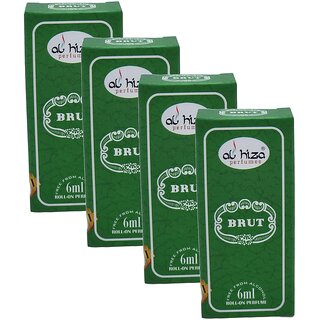 Al Hiza Brut Roll On Perfume 6ml Pack of 4
