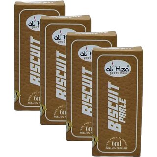 Al Hiza Biscuit Parle Roll On Perfume 6ml Pack of 4