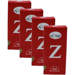 Al Hiza Z Roll On Perfume 6ml Pack of 4