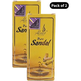 Al Mas Roll On Perfume Sandal (8ml)(Pack of 2)