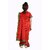 kaku fancy dresses Saree In Red Color,Indian State Traditional Costume For Kids School Annual function