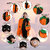 Kaku Fancy Dresses Pumpkin Robe Cape with Black Eyepatch  Devil Teeth for Halloween Costume for Kids - 3-4 Years