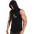 HIT SQUARE Polyster Gym/Sports Hood Cotton Blend Tshirt For Men (Go Hard)