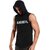 HIT SQUARE Polyster Gym/Sports Hood Cotton Blend Tshirt For Men (Animal)