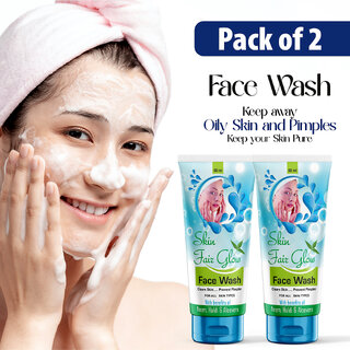 Dr. Nexa Skin Fair Glow Face Wash Papaya,Orange flavour (Pack Of 4)