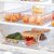 Stackable Acrylic Covered Egg Storage Box or Egg Trays for Refrigerator, Carrier Bin - Holds (18 piece)