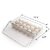 Stackable Acrylic Covered Egg Storage Box or Egg Trays for Refrigerator, Carrier Bin - Holds (18 piece)
