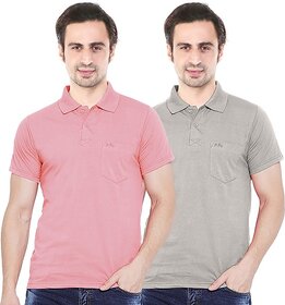 Summer Beauty Solid Men Polo Neck Multicolor T-Shirt