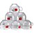 BLINKMAX Transparent Tea Cup Set Coffee Cup Set Made of Crystal Clear Glass 150 ml
