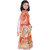 Kid Kupboard Cotton Girls Lehanga Choli and Dupatta Set, Orange, Sleeveless, 6-7 Years KIDS6424