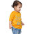 Kid Kupboard Cotton Baby Boys T-Shirt, Yellow, Half-Sleeves, 2-3 Years KIDS6425