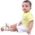 Kid Kupboard Cotton Baby Boys T-Shirt, Light Yellow, Half-Sleeves, 9-12 Months KIDS6427