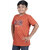 Kid Kupboard Cotton Boys T-Shirt, Orange, Half-Sleeves, 8-9 Years KIDS6428