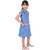 Kid Kupboard Cotton Girls A-Line Dress, Blue, 6-7 Years KIDS6433