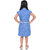 Kid Kupboard Cotton Girls A-Line Dress, Blue, 6-7 Years KIDS6433