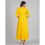 Radhika Fashion Mustard Viscose Solid Stitched Dress For Woman