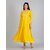 Radhika Fashion Mustard Viscose Solid Stitched Dress For Woman