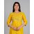 Radhika Fashion Mustard Viscose Solid Stitched Dress For Woman