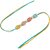 LUCKY JEWELLERY Multi PearlRakhi for Brother/Bhaiya/Bhai/Bhabhi - Pack of 2
