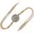 LUCKY JEWELLERY Gold Plated Meena Stone Rakhi with Lumba Bracelet for Bhaiya  Bhabhi- Pack of 2
