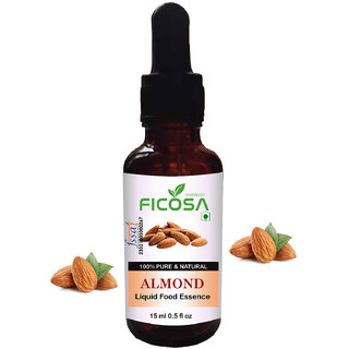 Saanvi Perfumers Sweet Almond Food Flavour Essence Edible Grade 15ML For Used in Chocolates, Cookies, Desserts, Syrups,