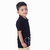 Kid Kupboard Cotton Baby Boys T-Shirt, Black, Half-Sleeves, 3-4 Years KIDS6452