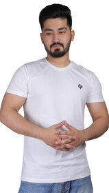 LEAFCARE pure cotton round neck t shirt for mensolid100 cottonbreathablelightweightcasual weardailywearoutingvacation