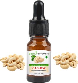 Saanvi perfumers Cashew Nut Attar Essence Edible Grade 15ml For Used in Food, Cakes, Cookies, Ice-Cream, Milkshake and O