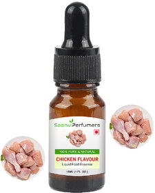 Saanvi perfumers Chicken Flavour 15ml For All Types of Chicken Dishes, Cake  Bakery Product Chicken Curry Liquid Food E