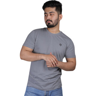 LEAFCARE pure cotton round neck t shirt for mensolid100 cottonbreathablelightweightcasual weardailywearoutingvacation