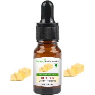 Saanvi perfumers Butter Attar Essence Edible Grade 15ml For Used in Food, Cakes, Cookies, Ice-Cream, Milkshake and Other