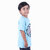 Kid Kupboard Cotton Baby Boys T-Shirt, Light Blue, Half-Sleeves, 4-5 Years KIDS6463