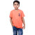 Kid Kupboard Cotton Boys T-Shirt, Light Orange, Half-Sleeves, 6-7 Years KIDS6465