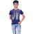 Kid Kupboard Cotton Boys T-Shirt, Dark Blue, Half-Sleeves, 12-13 Years KIDS6467