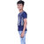 Kid Kupboard Cotton Boys T-Shirt, Dark Blue, Half-Sleeves, 12-13 Years KIDS6467