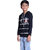 Kid Kupboard Cotton Boys Sweatshirt, Black, Full-Sleeves, 7-8 Years KIDS6470