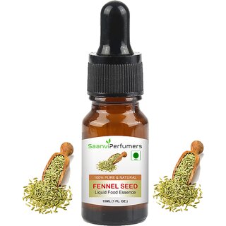 Saanvi perfumers Fennel seeds Liquid Food Essence Edible Grade 15ML For Used Sweets, Cake, Ice-Cream, Savory, Drinks and