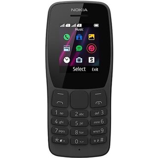 Nokia 110 1.77 Inch Dual Sim Feature Phone Black_143clone