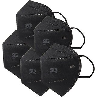 SG HEALTH N95 Anti Pollution mask reusable outdoor protection mask(Free Size, Pack of 5)_284clone