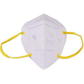 SG HEALTH N95 white(Free Size, Pack of 5)_286clone