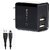 ZEBRONICS Zeb-MA5223 USB Charger Adapter with 1 Metre Micro USB Cable 2 USB Ports 2.4A Output for Mobile Phone/Tablets (Black)_442clone