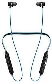 Foxin FoxBeat 100 Wireless Bluetooth 5.0 Upto 10 Hours Working Time Lightweight Ergonomic Neckband Voice Asistence (Google &Siri) Sweat-Resistant IPX4 Magnetic Earbuds (Electric Blue)_514clone.