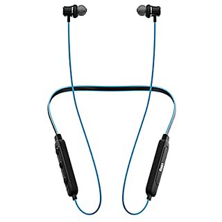 Foxin FoxBeat 100 Wireless Bluetooth 5.0 Upto 10 Hours Working Time Lightweight Ergonomic Neckband Voice Asistence (Google &Siri) Sweat-Resistant IPX4 Magnetic Earbuds (Electric Blue)_514clone.