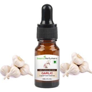 Saanvi perfumers Garlic Liquid Food Essence Edible Grade 15ML For Used in Noodles, Pasta, Pasta Macaroni  Others Disser