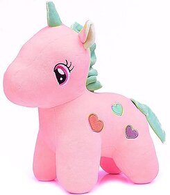 Acrogail Cute Unicorn Soft Stuffed Toy, Cute Kids Birthday Animal Toy for Baby Boys/Girls - 30 cm (Pink)