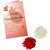 LUCKY JEWELLERY White Floral Rakhi for Brother/Bhaiya/Bhai/Bhabhi - Pack of 4
