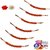 Bhaiya Bhabhi Rakhi (6 Pice Combo Rakhi Set Brown stone with Roli and Chawal)